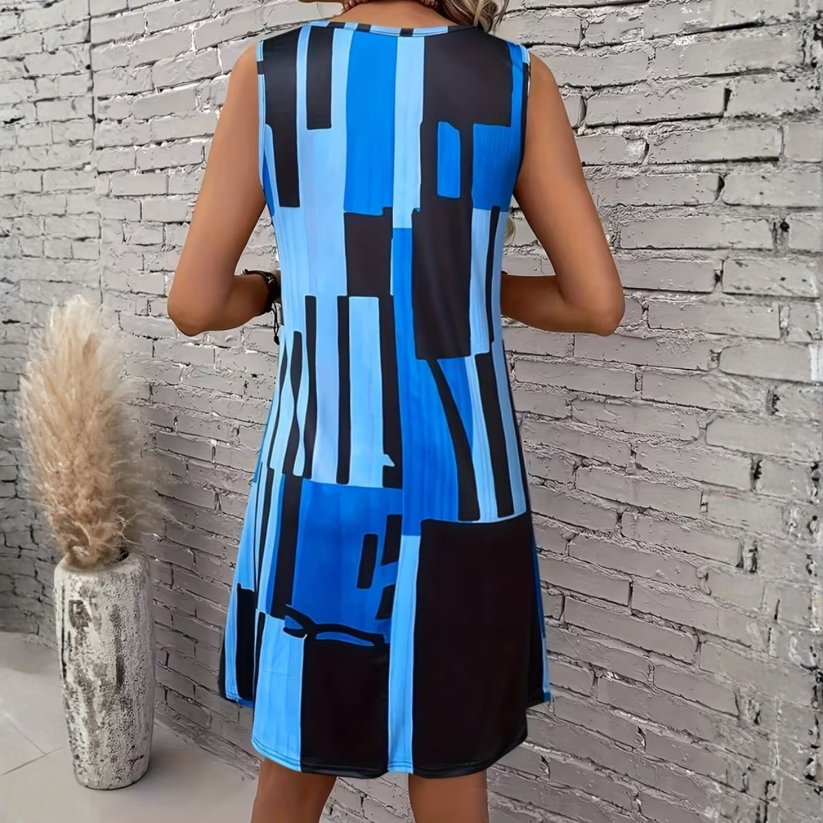 GeoChic – Vestido Estampado Verano + Regalo Exclusivo