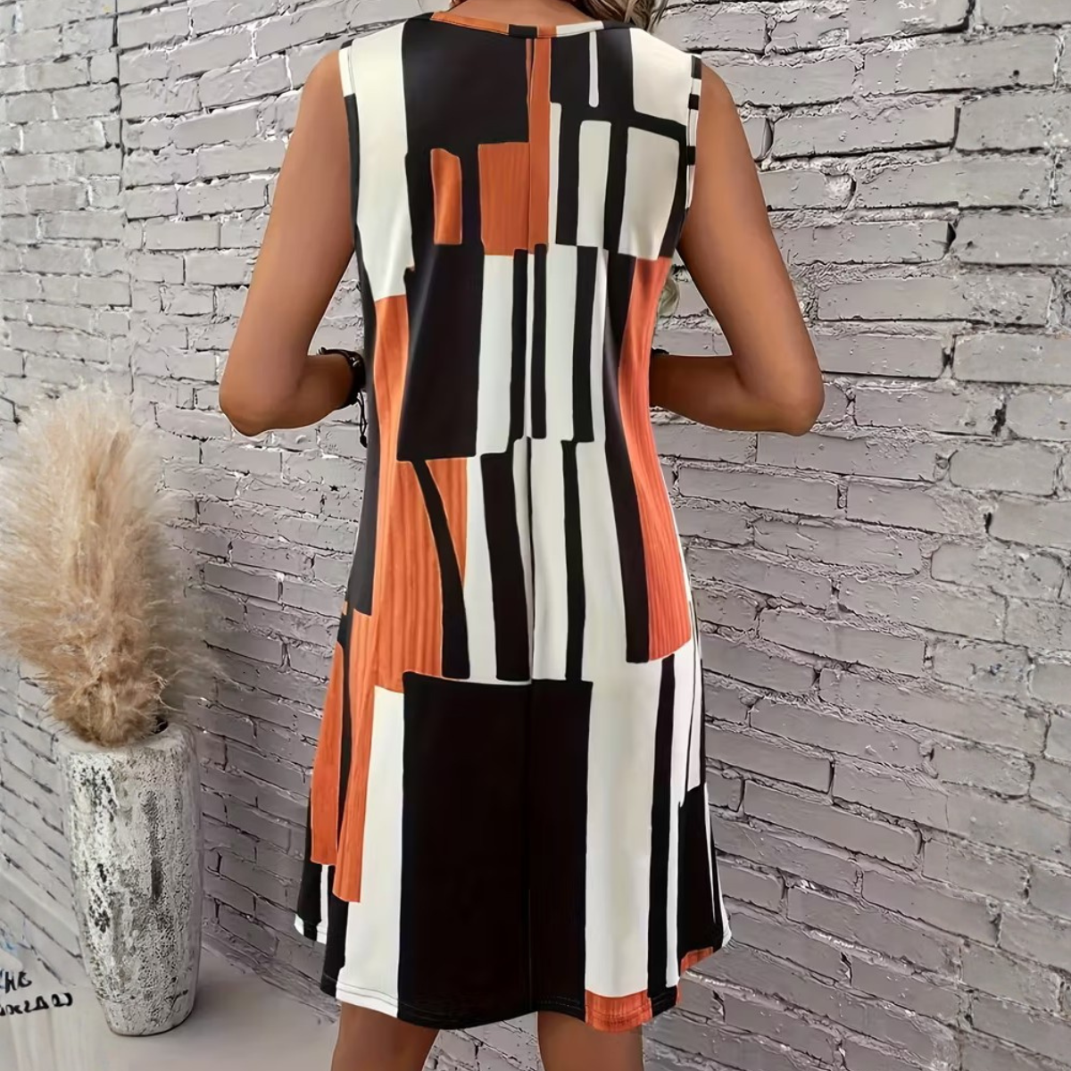 GeoChic – Vestido Estampado Verano + Regalo Exclusivo